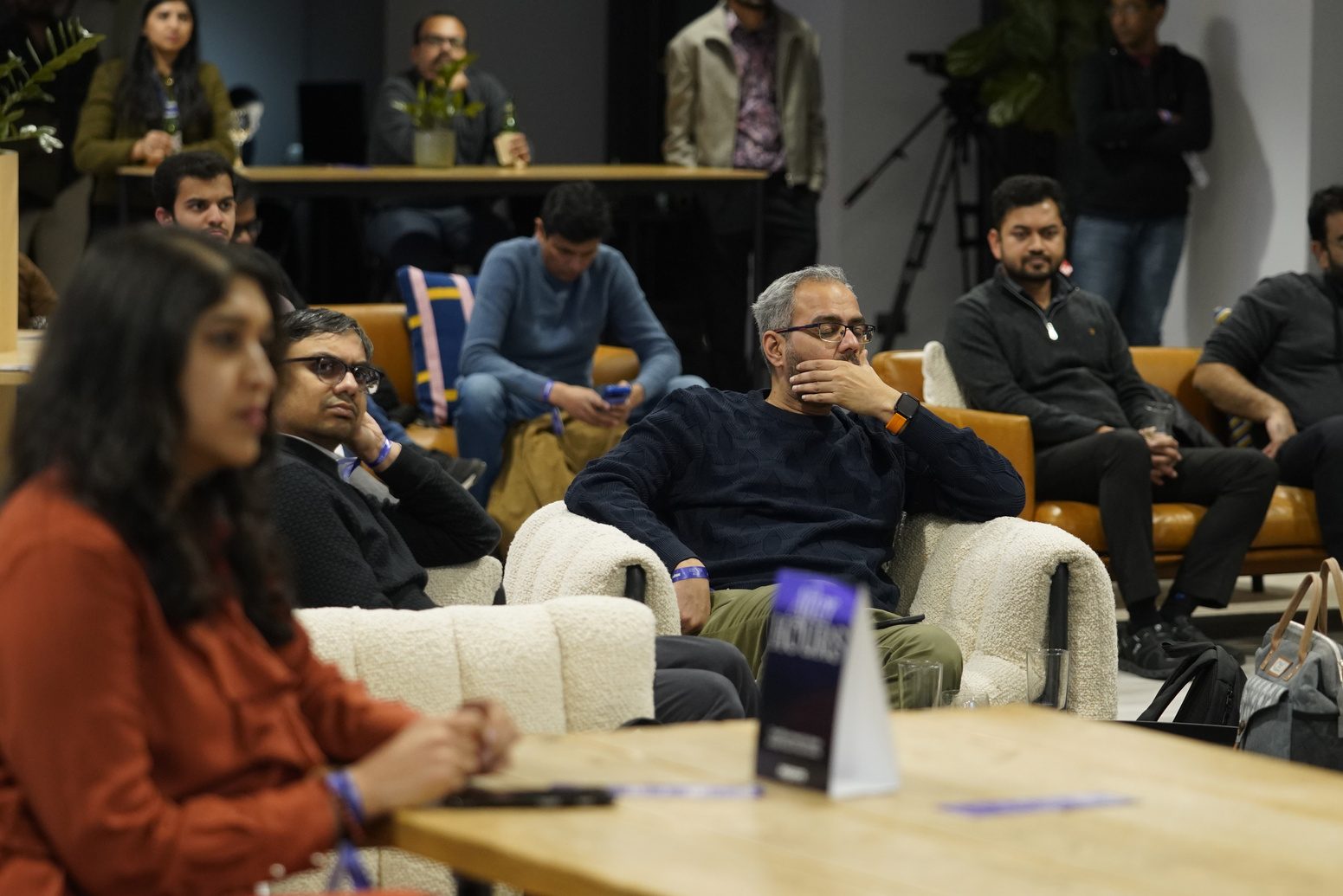 The audience watching the Q&A session